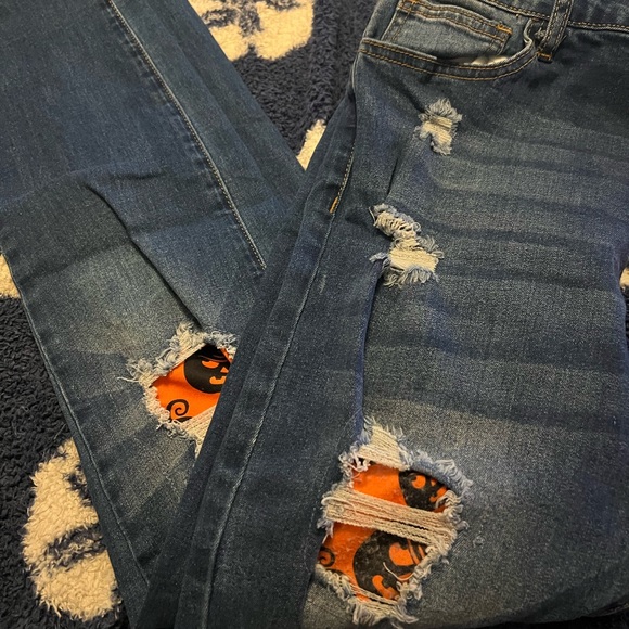 Halloween patchwork jeans - Picture 3 of 5